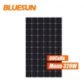 Bluesun High Efficiency 320w bifacial høyeffektiv solcellepanel 320 watt bifacial solcellepaneler