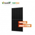 BLUESUN Hot salg PV Solcellepanel 410 W Mono Solcellepanel 144 Halvceller 410W Perc Solpanel Pris