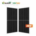 Hefei Bluesun Solar 335Watt 335W Single Crystal 158,75mm Monokrystallinsk Half Cut 335W Solar Panel