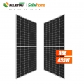 USA lager 455W solcellepanel 455watt halvkuttet 144 celler mono perc solcellepanel med nyeste teknologi