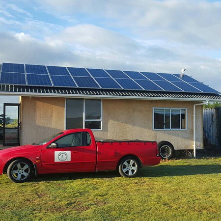 5kw av grid solsystem i New Zealand for bolig