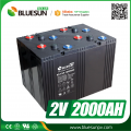 2V 2000AH triple a oppladbare batterier og lader