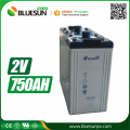 2V 750AH aa oppladbare nimh-batterier