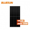 Bluesun Hot Sale Half Cell Solar Panel 370W 380W 390W Perc Solar Panel 144 Cells solcellepanel