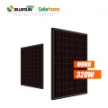 Bluesun Europe lager skattefri solcellepanel 320 watt helsvart mono 320w helsvart silisium solcellepanel