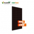 Bluesun Panel Solar Monokrystallinsk helsvart ramme 370 Watt 370 Wp 370 W PV-modul