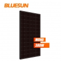 Bluesun høyeffektiv svart PV-modul Mono 380W 380Watt 380Wp 380 W Solcellepanel