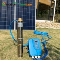 CE-sertifisert 1500W 2HP Solar Vannpumpe 48V dypbrønn DC solcellepumpesystem i Afrika