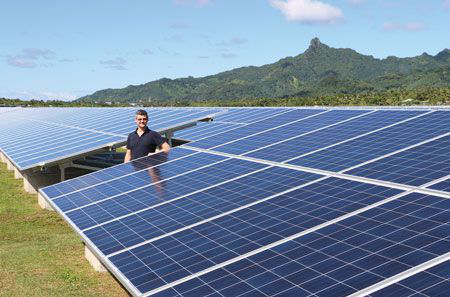 stadiene mot 100% fornybar energiintegrasjon i Stillehavet