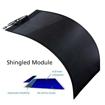 Høyeffektive mono små solcellepaneler ---Shingled&semi-fleksible solcellepaneler