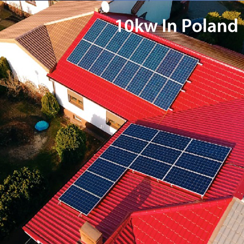 10kw på installasjon av solsystem i Polen, Europa