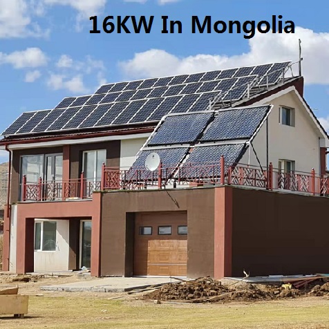 bluesun 16KW solsystem i mongolia