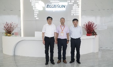 Direktør For Qinghai Provincial Department Of Commerce Kom For Å Besøke Bluesun Solar