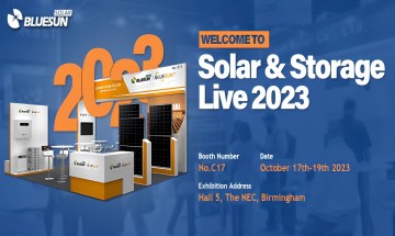 Bluesun-teamet på Solar & Storage Live 2023