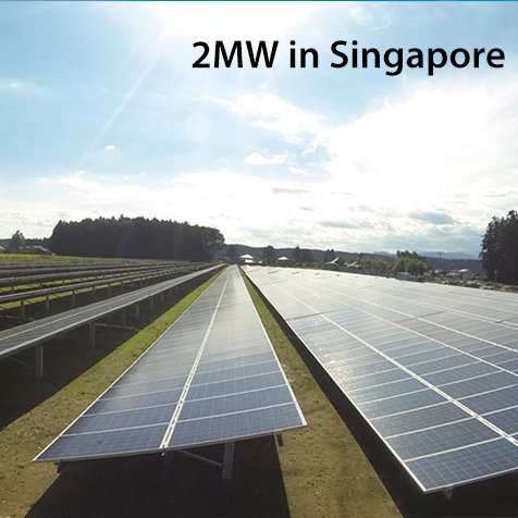 2mw solkraftverk i Singapore