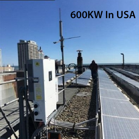 600kw jordmontert solkraftsystem i USA
